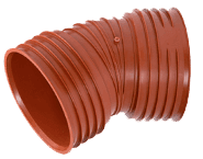 Полуотвод гофрированный