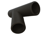 Тройник косой для гофрированных труб