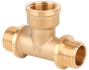 Тройник резьбовой латунный