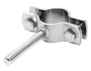 Хомут нержавеющий со стержнем